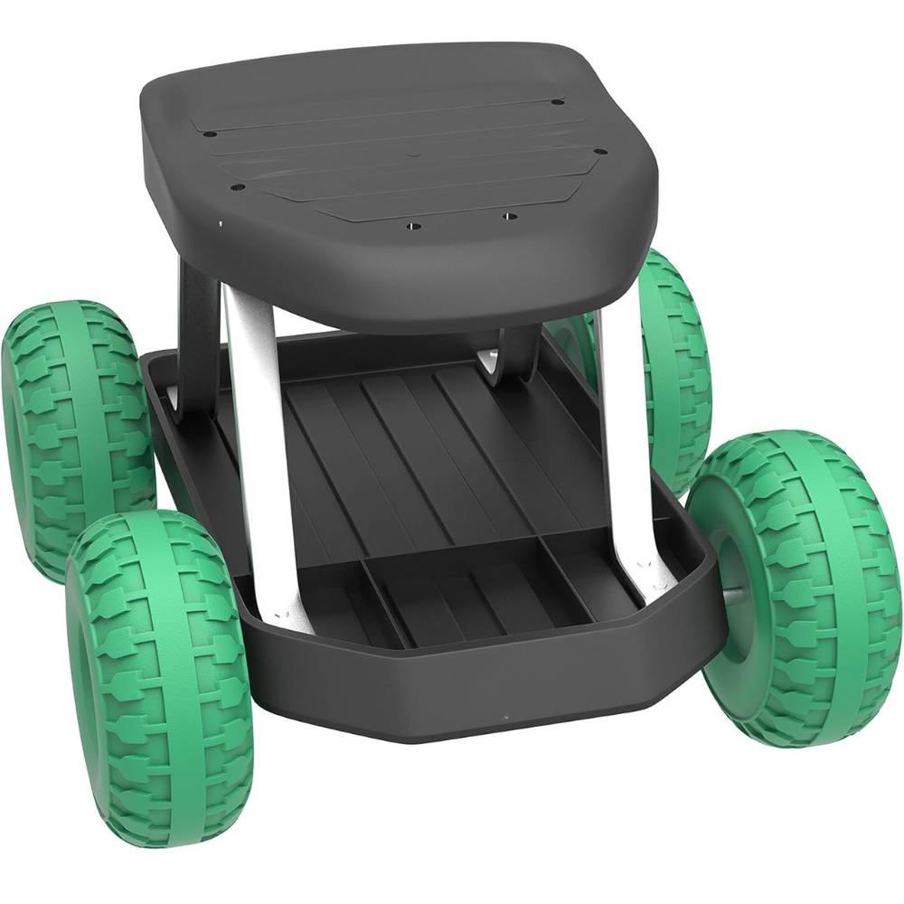 Garden Work Stool With Wheels