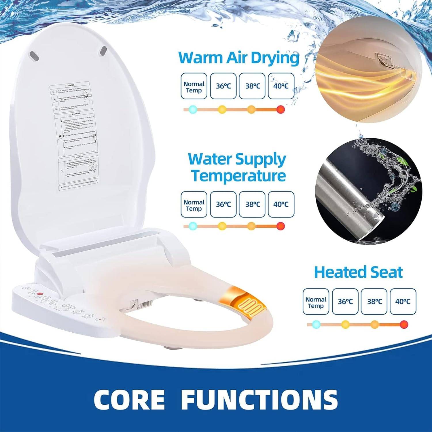 Bidet Toilet With Heated Seat: image 3