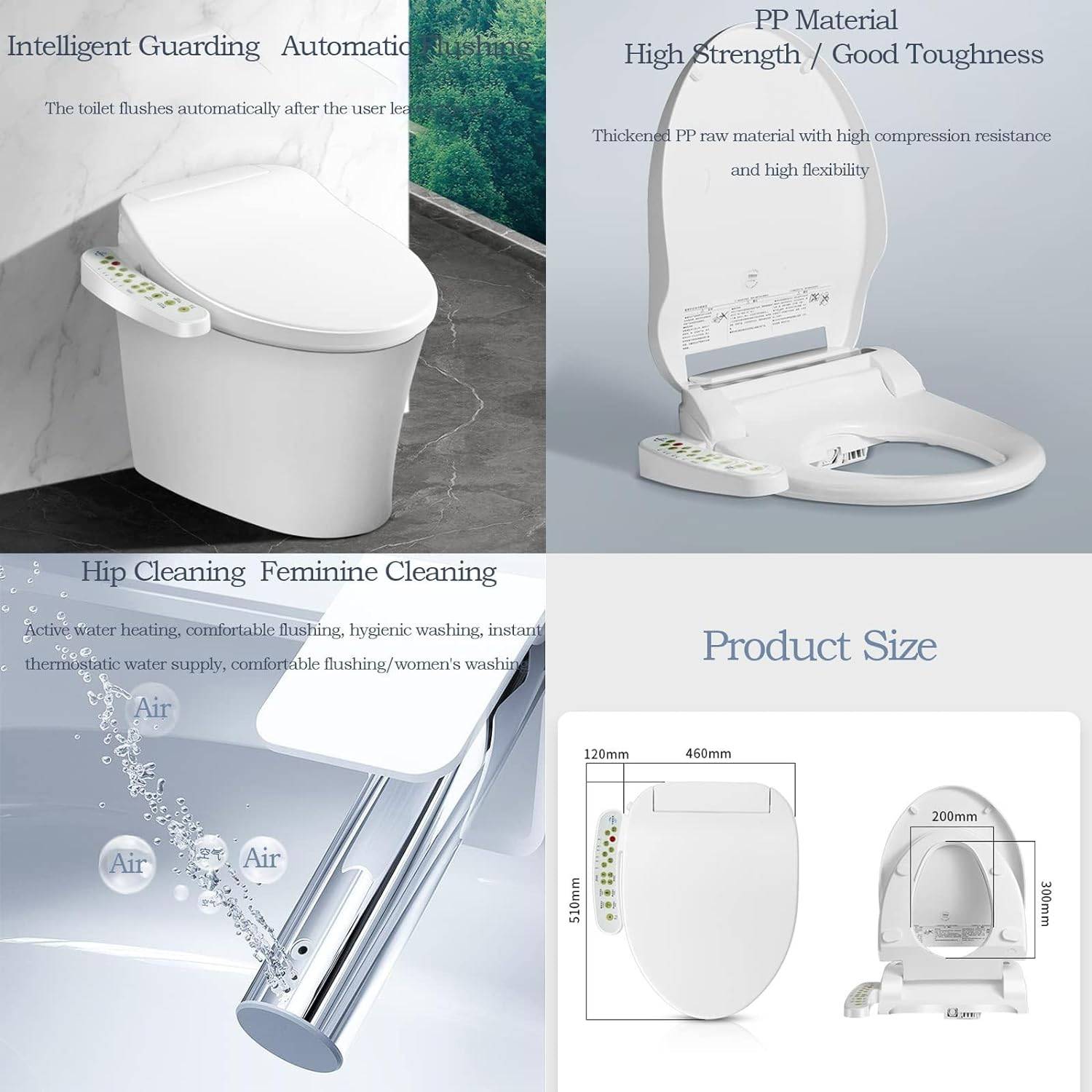 Bidet Toilet With Heated Seat: image 7