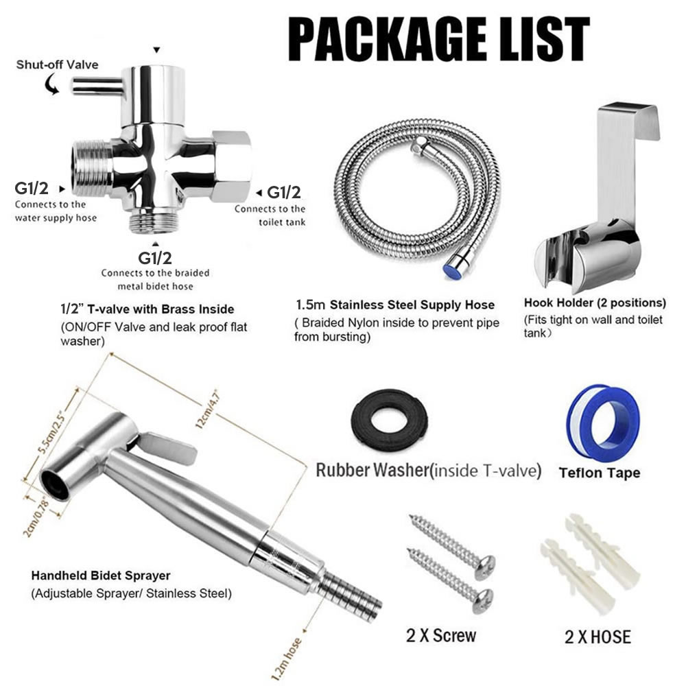 Hand Held Bidet Spray Kit: image 3