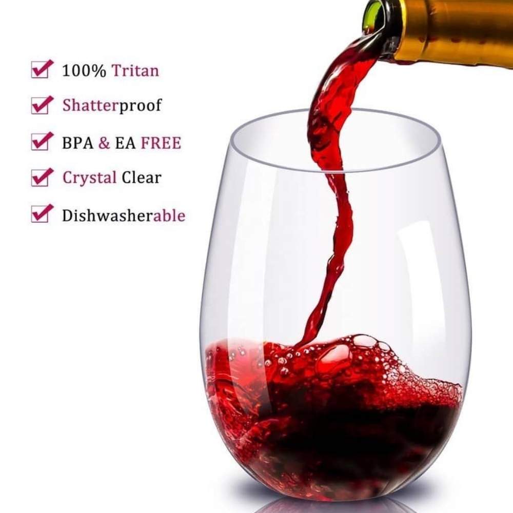 Unbreakable Stemless Wine Glass