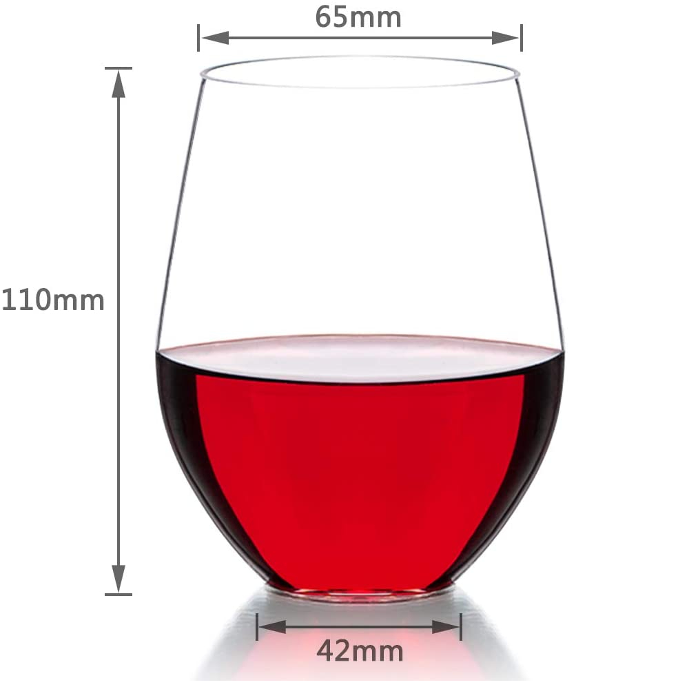 Unbreakable Stemless Wine Glass