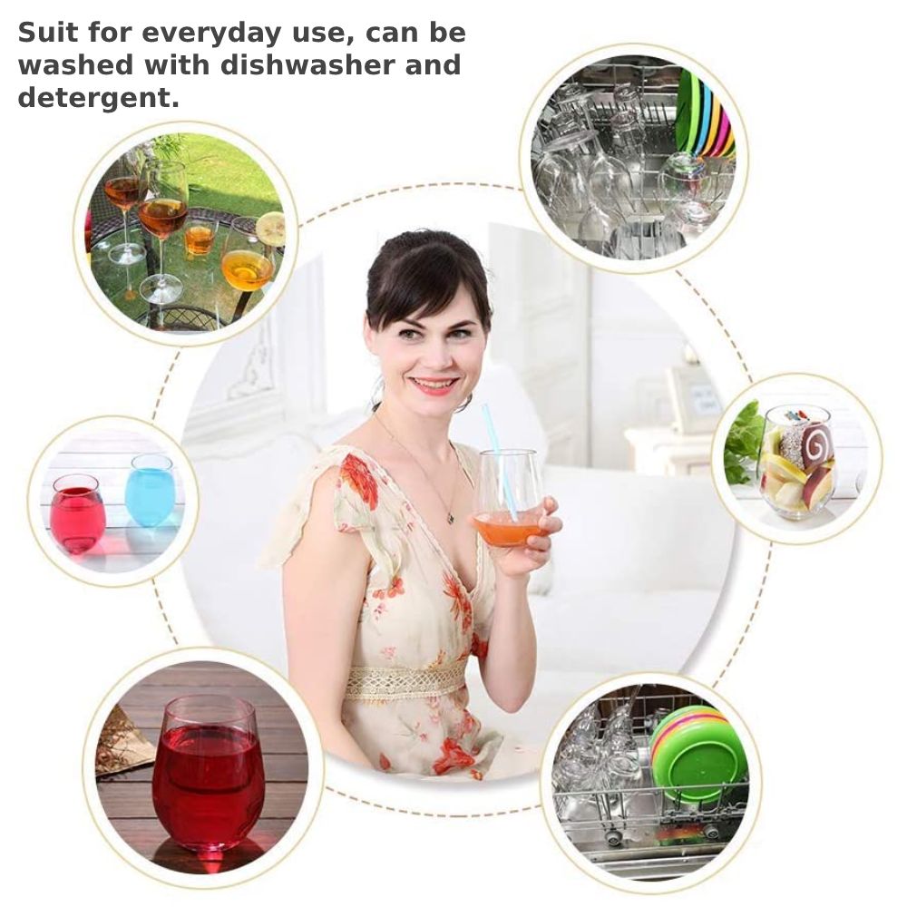 Unbreakable Stemless Wine Glass